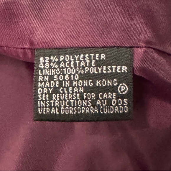 Kasper Women's Blazer in Deep Burgundy - Picture 3 of 5